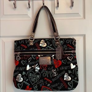 Coach poppy tote bag